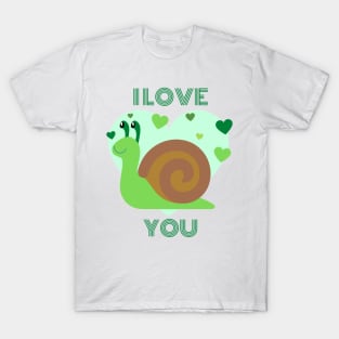 I love you - Snail T-Shirt